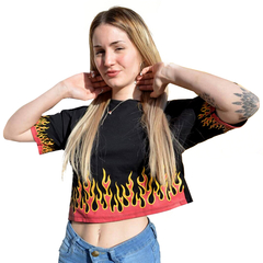 Remera Top Flames Talle S/M/L