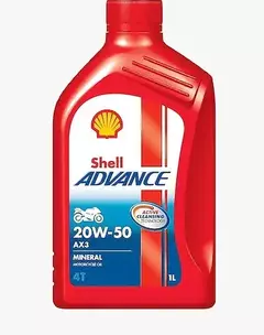 Aceite De Motor Shell Advance AX3 20w-50 4T 1l.