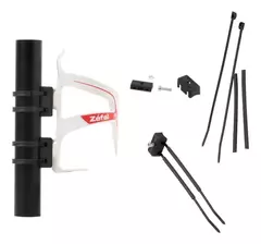 Soporte Zefal Gizmo para porta caramañola de bicicleta, con accesorios incluidos.