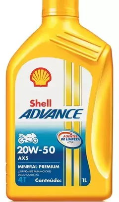 Shell Advance AX5 4t 20W-50 1L - Mineral - comprar online