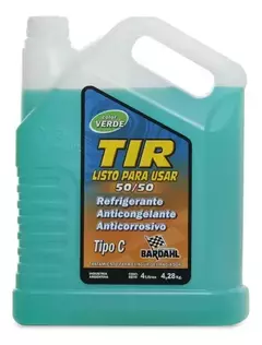 Refrigerante Bardahl Tir Listo Para Usar Verde X 4 Litros