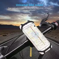 Soporte Porta Celular Bici o Moto Manubrio Soporte Silicona