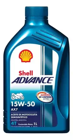 Shell Advance AX7 15W-50 4T 1L