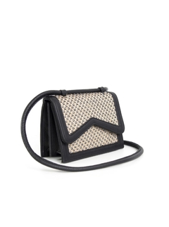 Bandolera Lyra Rafia Negra - comprar online