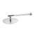 Chuveiro Ducha Lavatório Banheiro Gás e Solar Area Externa Redondo Articulável 20x20 Metal Cromado Luxo - Shop Hidráulica | Torneiras, duchas, chuveiros e mais