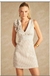 Vestido curto listrado texturizado - comprar online