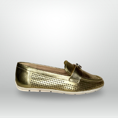 MOCASSIM FEMININO COURO COMFORT FLEX