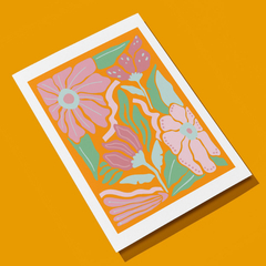 Lámina Botanica III (versión naranja)