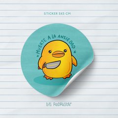 Sticker "Patito Ansioso"
