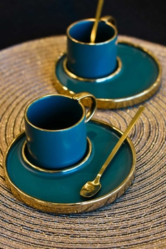 Juego de tazas malaquita - comprar online