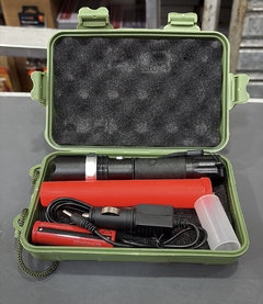 Linterna policía recargable con usb y 12 v