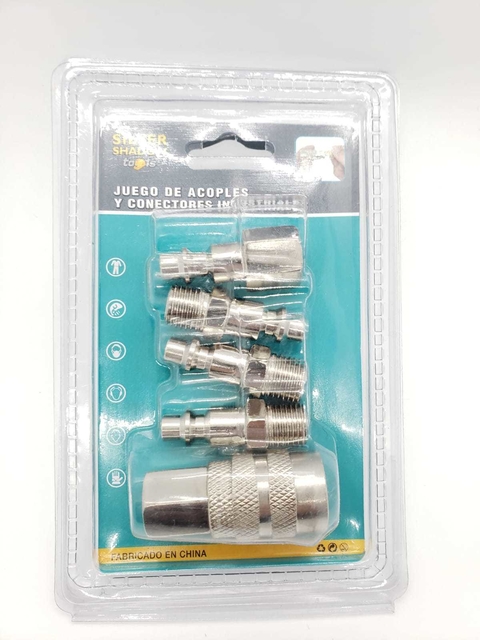 Acople x 5 para compresor - comprar online