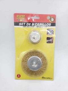 Cepillo x 2 pc para taladro - comprar online