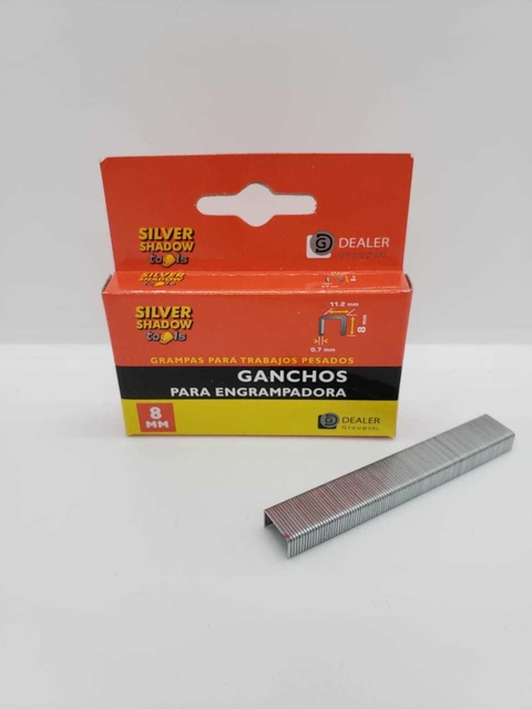 Grampas ganchos para engrampadora 8mm