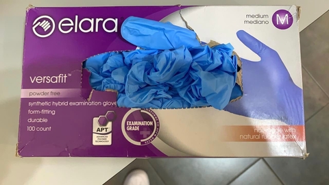 Guante nitrilo caja x 100 unid