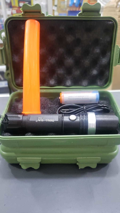 Linterna metalica policial rec con baliza