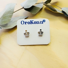 Aros de Plata 925 - Corona