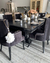 Mesa Restoration 2.40x1.00 + Sillas Martina (Negro) - comprar online