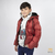 Campera uniqlo int, piel 155n terracota