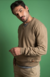 Sweater hilo cuello V Camel 1099 - comprar online