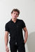 629 camisa m/c bambula | negro