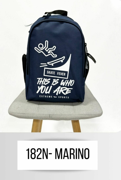 182N mochila | skate fever azul marino