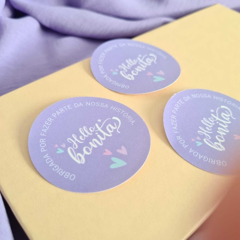 Adesivos 5x5 Hello Bonita.