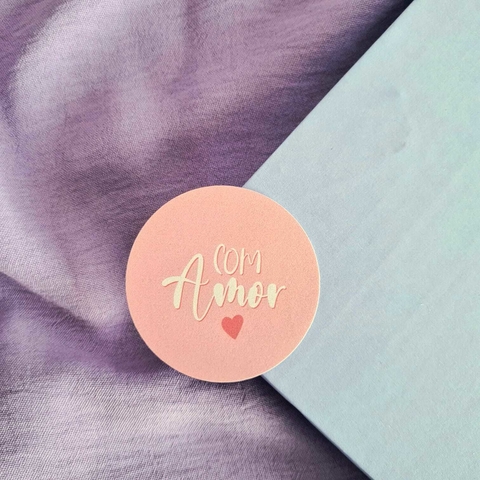 Adesivos 5x5 Com Amor.