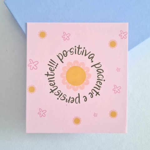 25 Cards Luminosos - Positiva, Paciente e Persistente.