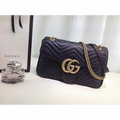 Marmont Gucci Pequena Preta Italiana