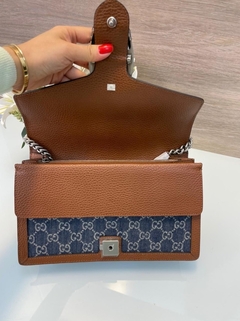Bolsa Gucci Dionysus Média GG Azul Italiana