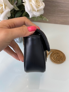 Marmont Gucci Super Mini Preta Italiana na internet