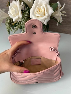 Bolsa De Cintura GG Marmont Rosa Italiana - comprar online