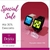 Relógio Smart Watch,cor Rose e Preto.