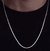 Corrente masculina gourmet 70cm em prata 925.