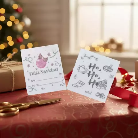 Tarjetas navidad y fin de año 10 unidades - comprar online