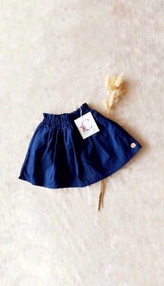 POLLERA CORDEROY AZUL | CASTORO BAMBINI - comprar online