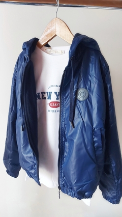 CAMPERA IMPERMEABLE LISA FORRADA EN MICROPOLAR | CASTORO BAMBINI - comprar online