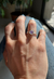 Anillos de piedra mineral (Modelo Flor) XS - comprar online