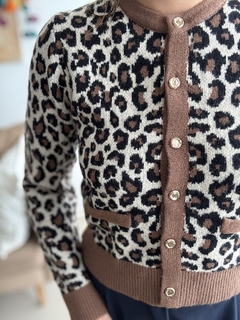 Cardigan animal print