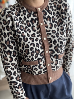 Cardigan animal print - comprar online