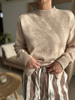 Sweater oversize escote redondo - Doña Coqueta