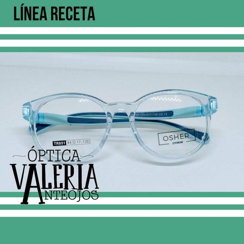 Anteojos Recetados Niño Flexible Osher 851 c8 Con Clipon - comprar online