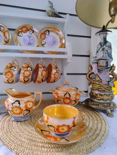 Imagen de Duo de Te en Porcelana Japonesa motivo floral