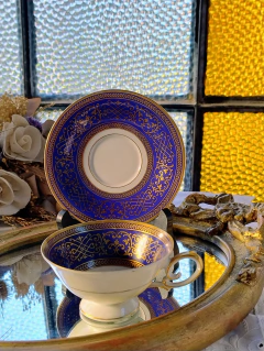 Duo de Cafe en Porcelana Alemana Bavaria de Coleccion "Restaurada" (18)