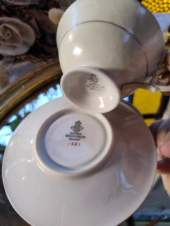 Duo de Cafe en Porcelana Alemana Bavaria de Coleccion "Restaurada" (18) - 2Gardenias Bazar antiguo & Deco