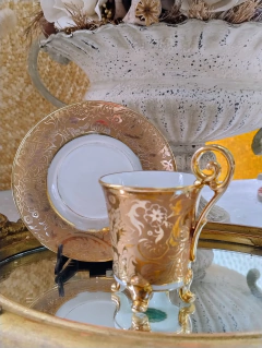 Duo de Cafe en Porcelana Alemana J.K Carlsbad Bavaria de coleccion (43)