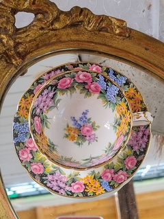 Duo de Cafe en Porcelana Inglesa Paragon para el nombramiento de H.M. The Queen & H.M Queen Mary de coleccion (45) - comprar online