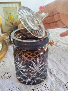 Caramelera de Cristal Tallado de gran tamaño en internet