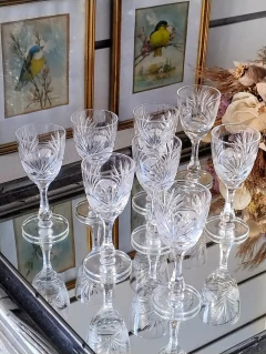 8 Copas para Licor de Cristal Tallado 1 - comprar online